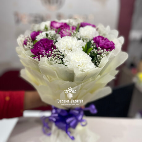 Purpal and White Carnation